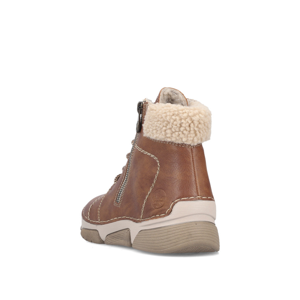 detail Dámská kotníková obuv RIEKER 45931-24 hnědá W5