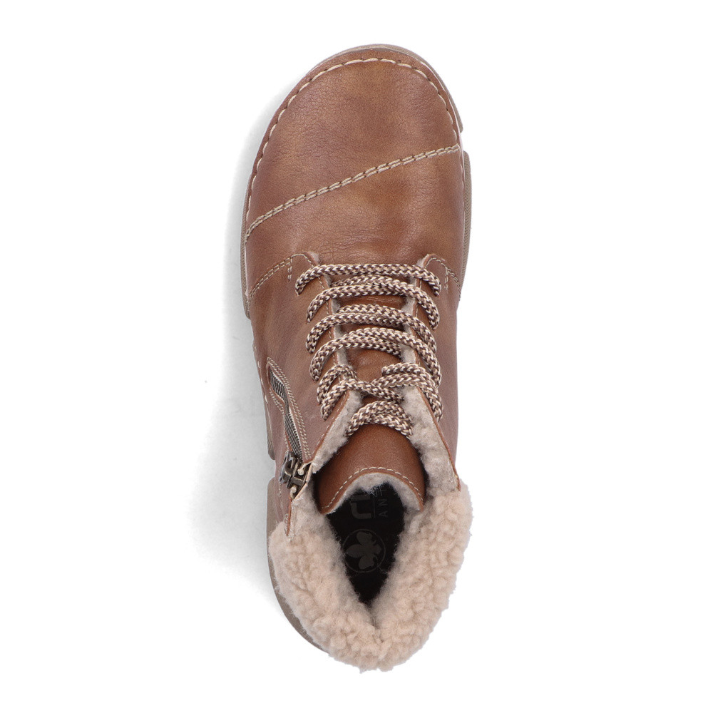 detail Dámská kotníková obuv RIEKER 45931-24 hnědá W5