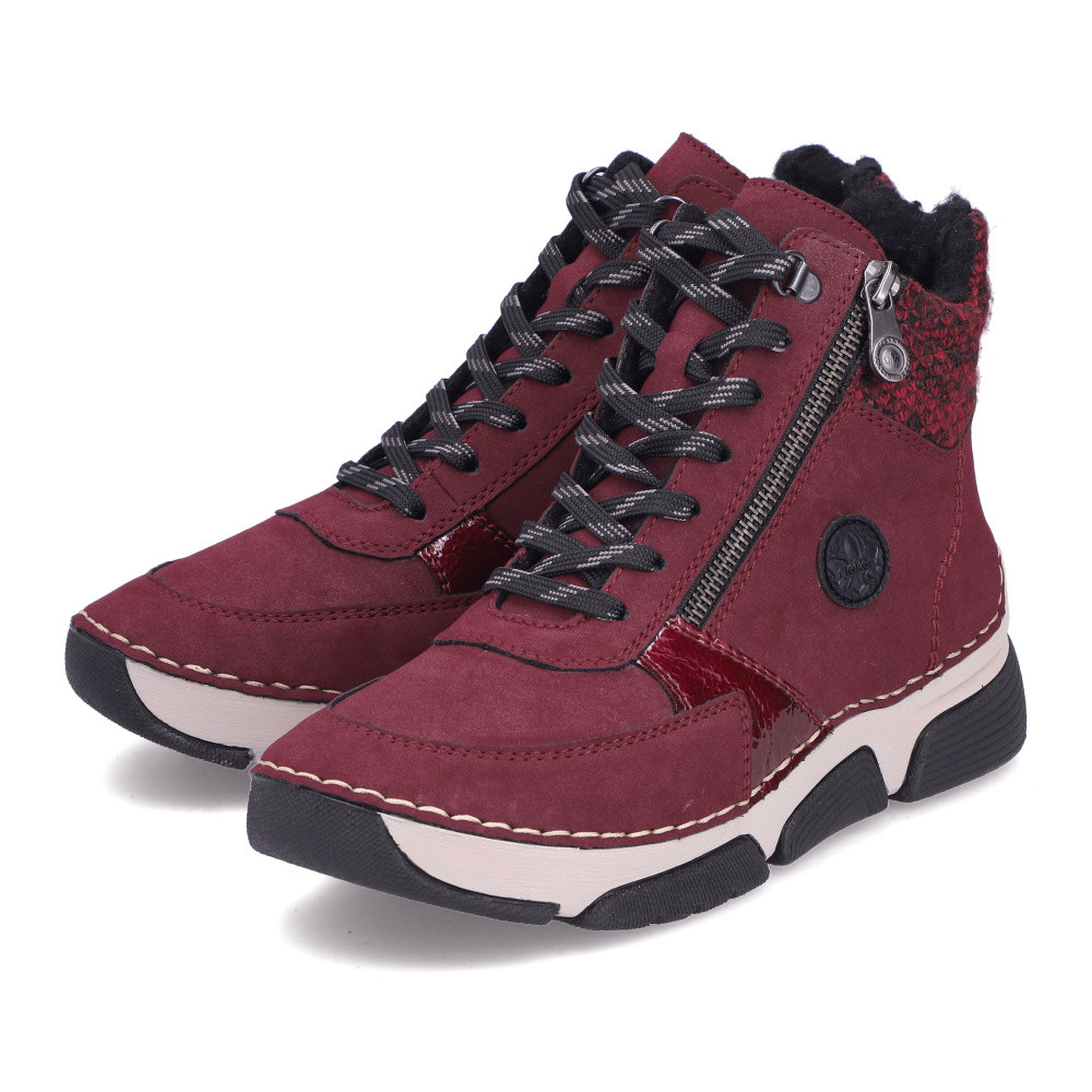 detail Dámská kotníková obuv RIEKER 45960-35 červená W5