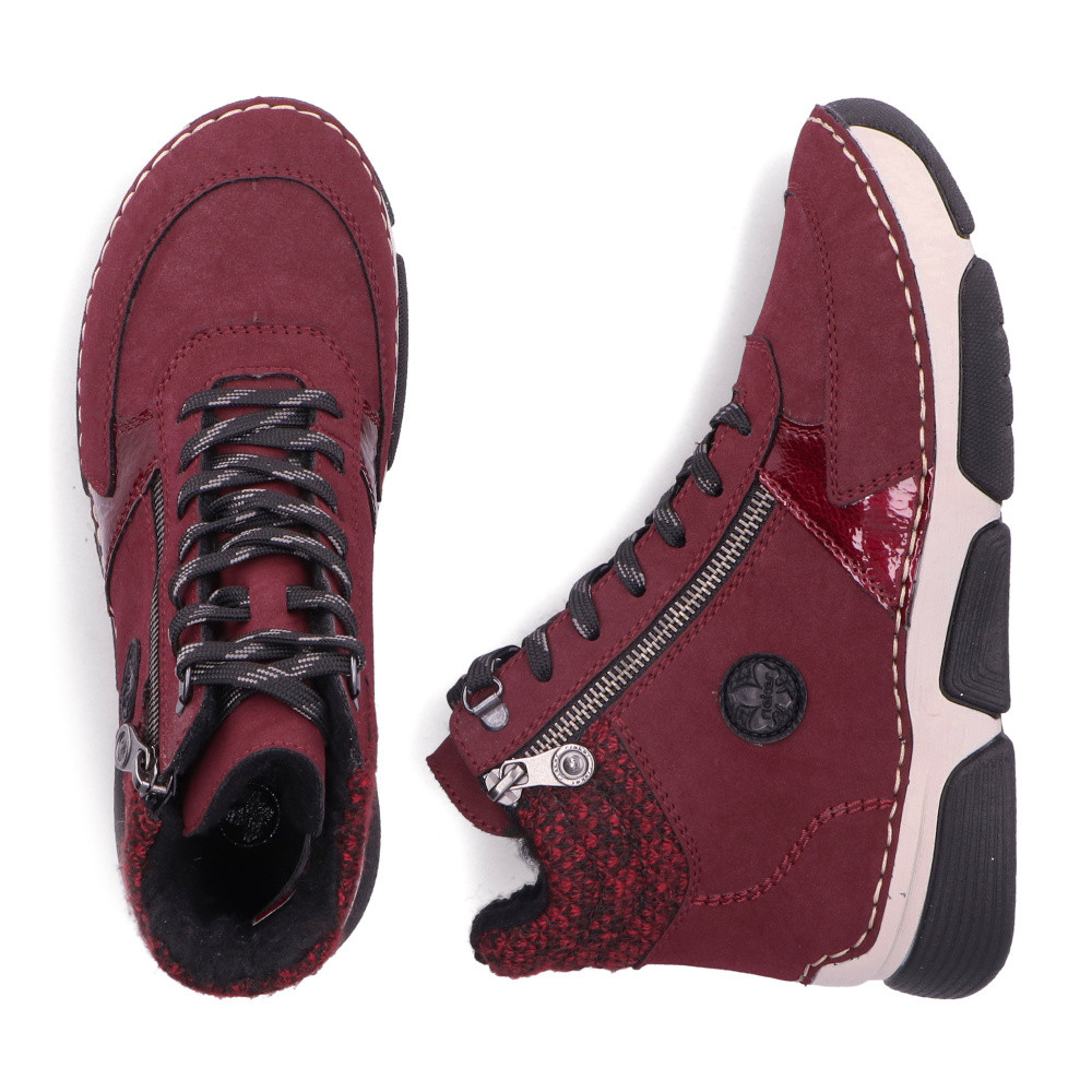 detail Dámská kotníková obuv RIEKER 45960-35 červená W5