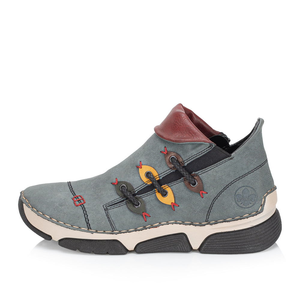 detail Dámská kotníková obuv RIEKER 45983-14 modrá W5