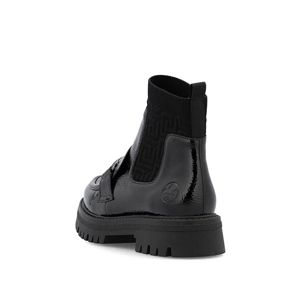 detail Dámská kotníková obuv RIEKER 47573-00 černá W5