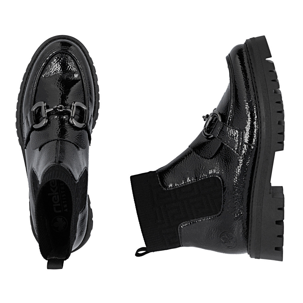 detail Dámská kotníková obuv RIEKER 47573-00 černá W5