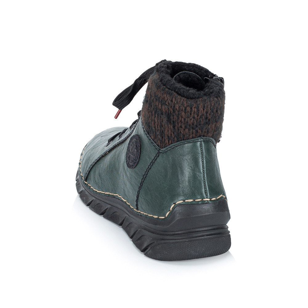 detail Dámská kotníková obuv RIEKER 55040-54 zelená W5