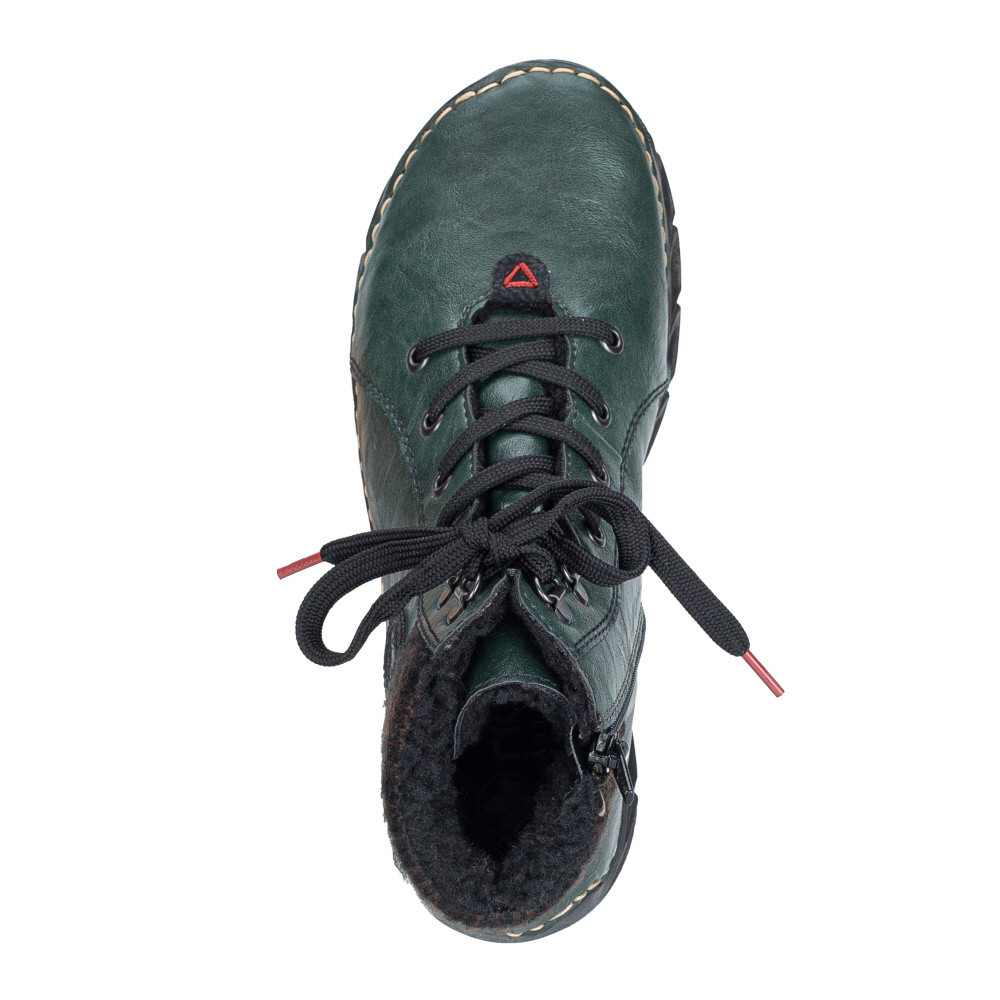 detail Dámská kotníková obuv RIEKER 55040-54 zelená W5