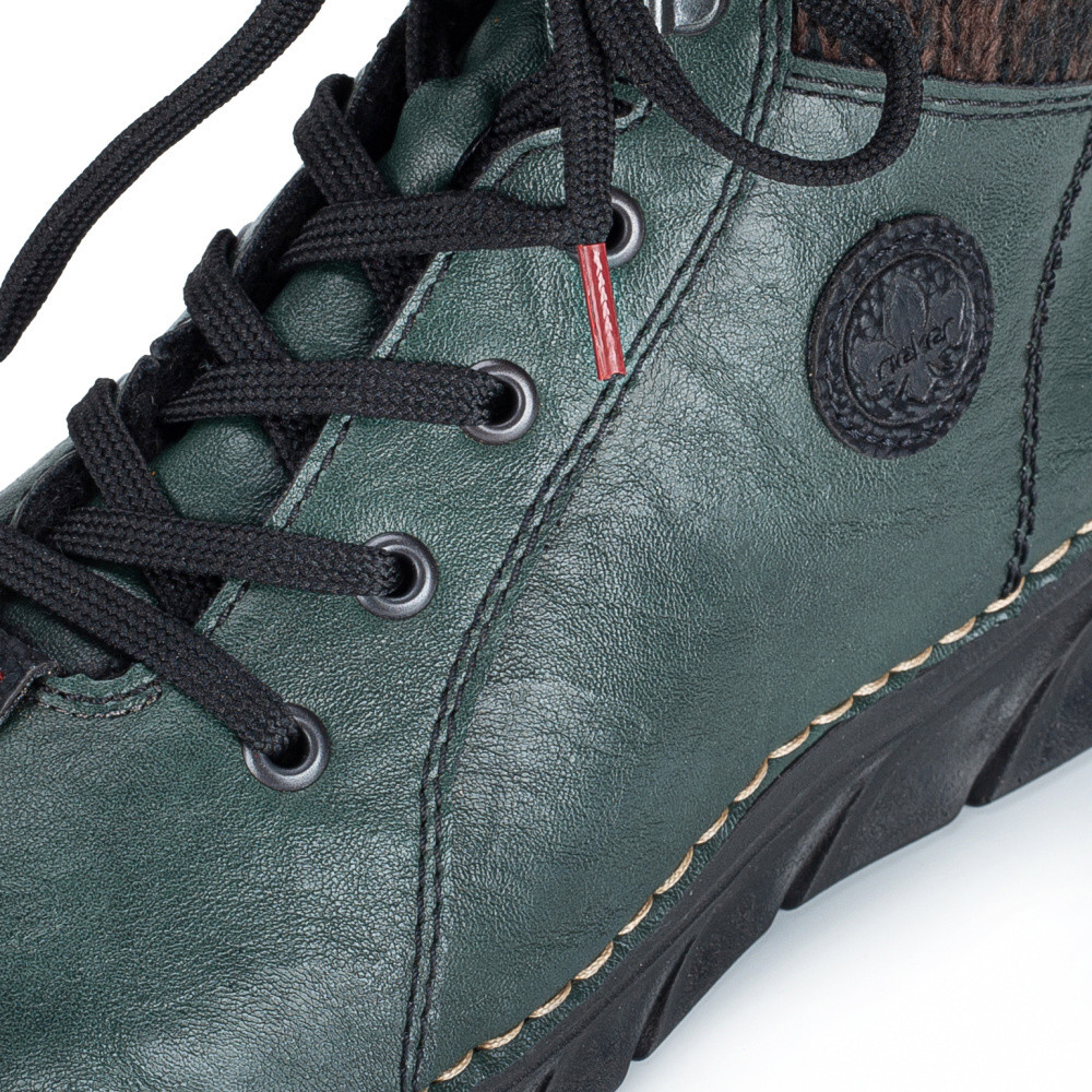 detail Dámská kotníková obuv RIEKER 55040-54 zelená W5