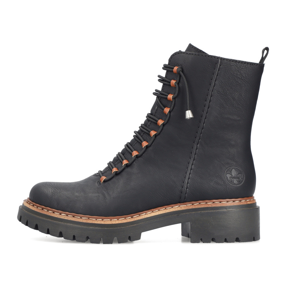 detail Dámská kotníková obuv RIEKER 72653-00 černá W5