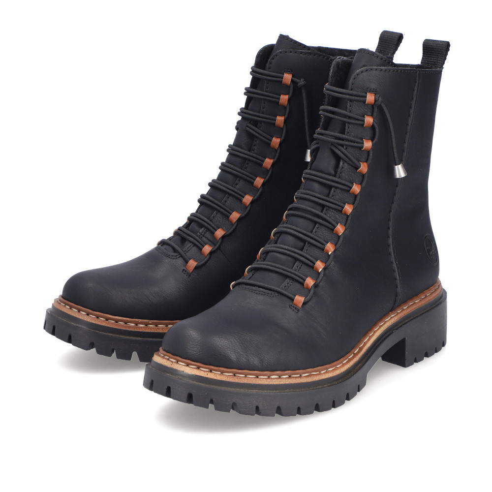 detail Dámská kotníková obuv RIEKER 72653-00 černá W5