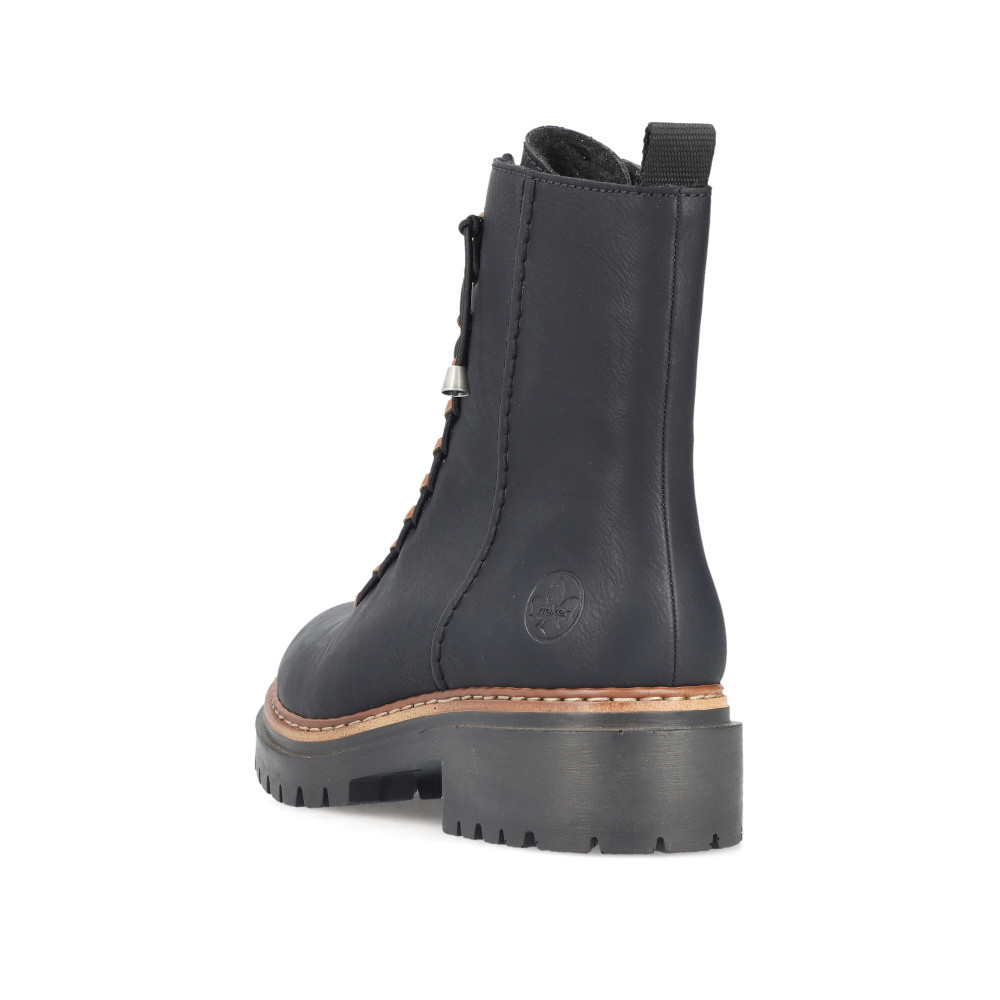 detail Dámská kotníková obuv RIEKER 72653-00 černá W5