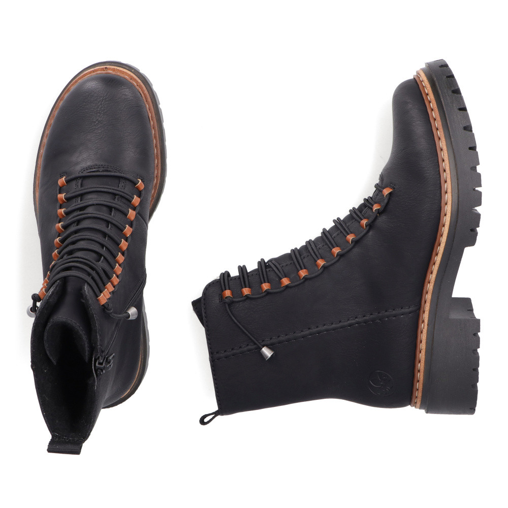 detail Dámská kotníková obuv RIEKER 72653-00 černá W5