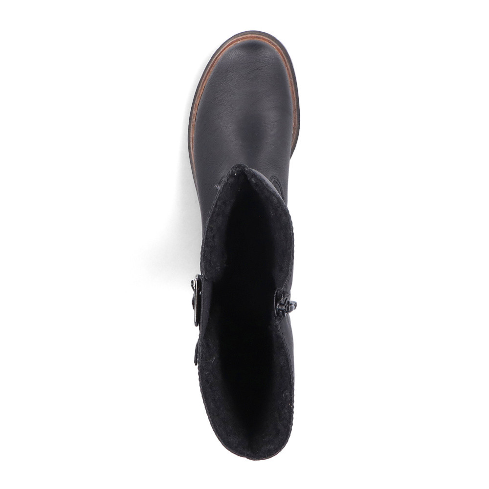 detail Dámské kozačky RIEKER 72694-00 černá W5