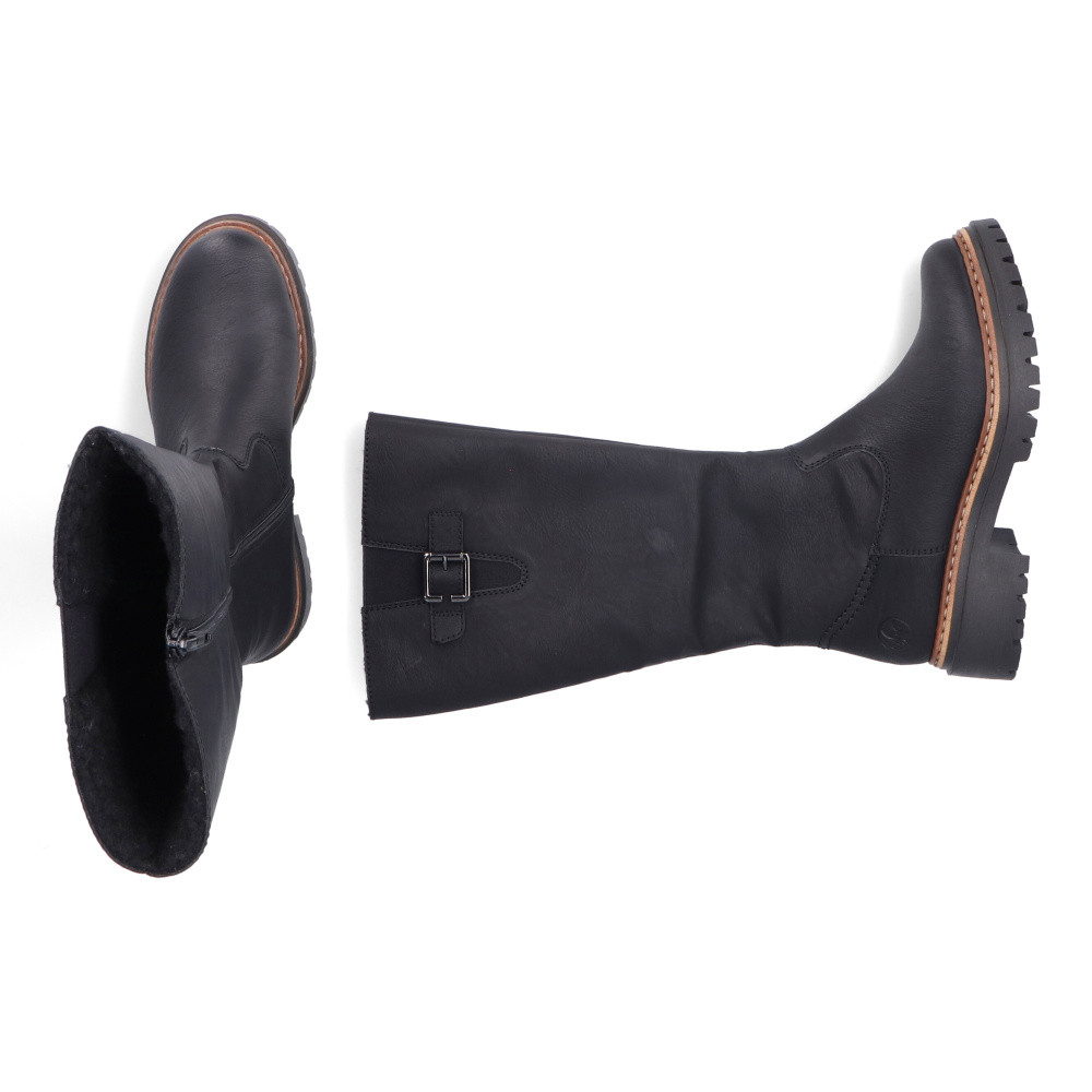 detail Dámské kozačky RIEKER 72694-00 černá W5