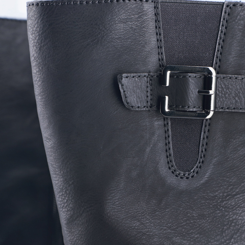 detail Dámské kozačky RIEKER 72694-00 černá W5