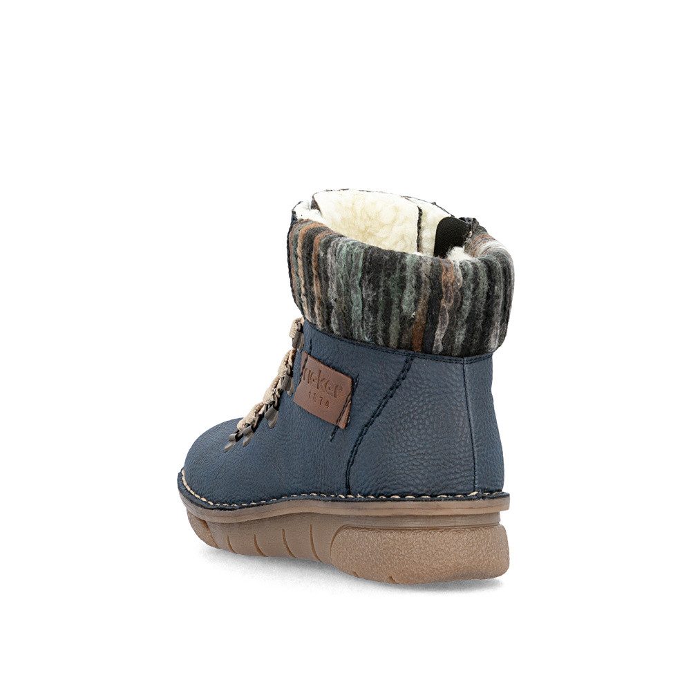 detail Dámská kotníková obuv RIEKER 73343-15 modrá W5