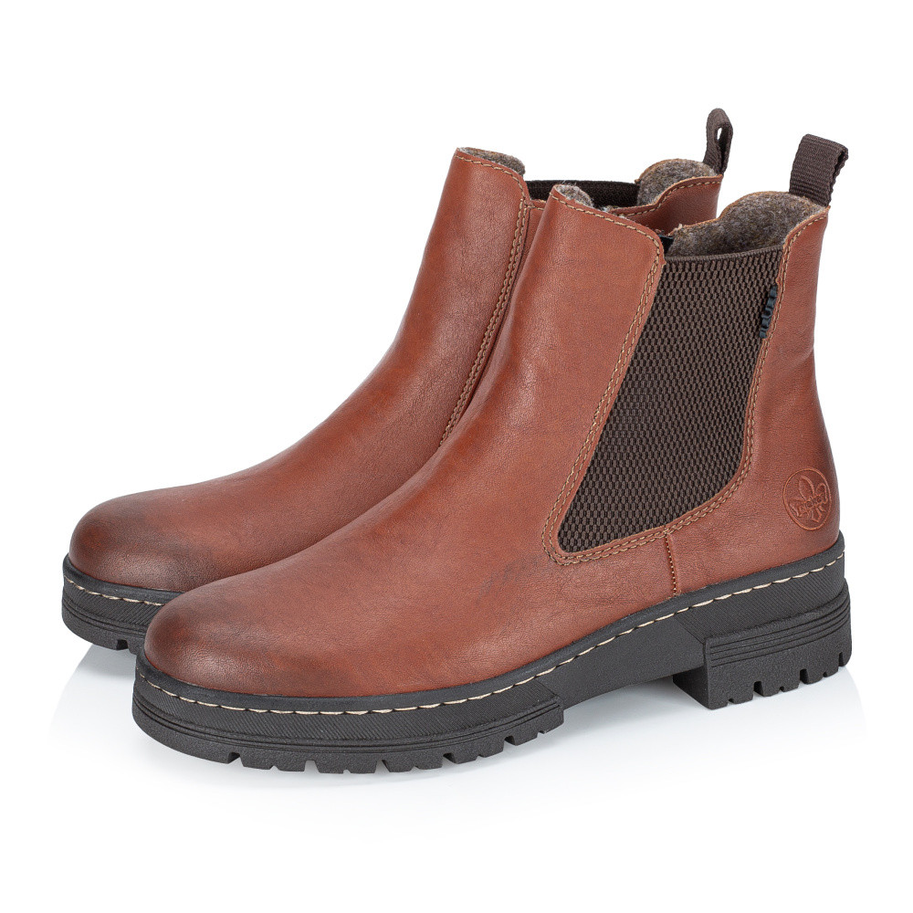 detail Dámská kotníková obuv RIEKER 73892-24 hnědá W5