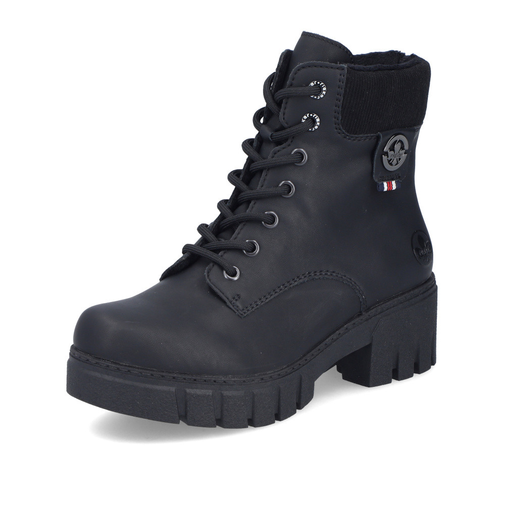 detail Dámská kotníková obuv RIEKER 74532-00   BLACK   H/W5