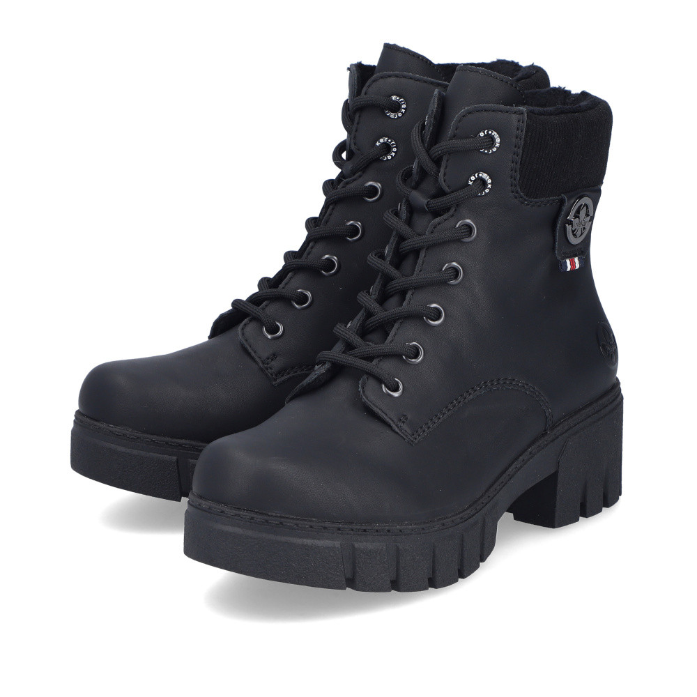 detail Dámská kotníková obuv RIEKER 74532-00   BLACK   H/W5