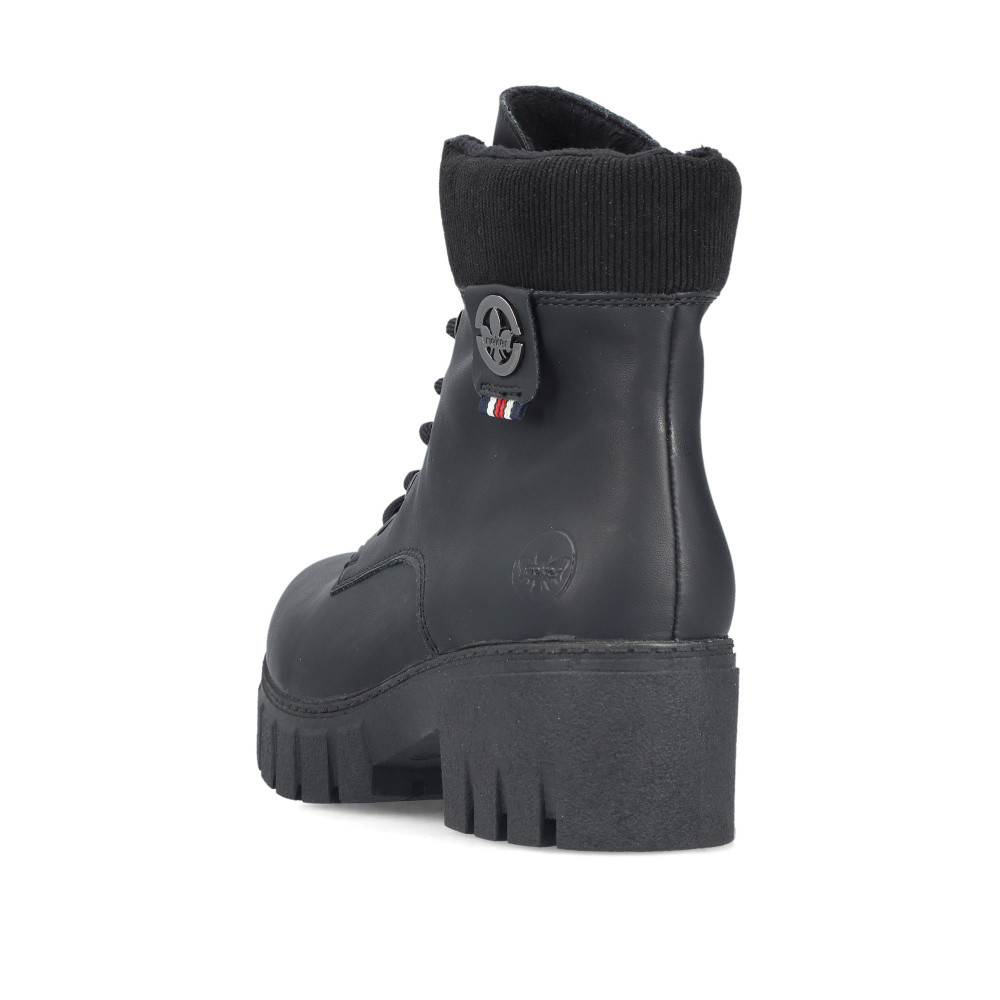detail Dámská kotníková obuv RIEKER 74532-00   BLACK   H/W5