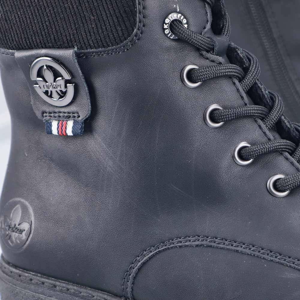 detail Dámská kotníková obuv RIEKER 74532-00   BLACK   H/W5