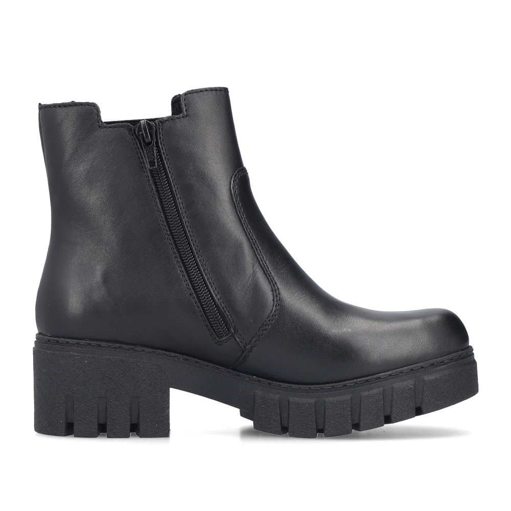 detail Dámska členková obuv RIEKER 74560-00 čierna W5