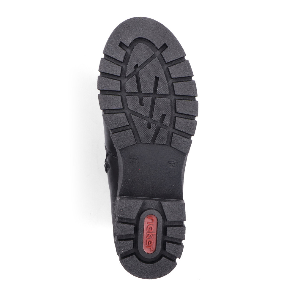 detail Dámska členková obuv RIEKER 74560-00 čierna W5