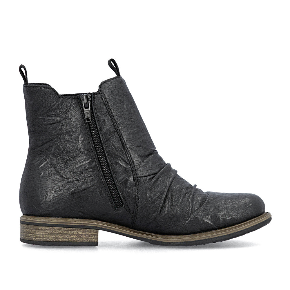 detail Dámská kotníková obuv RIEKER 74855-00 černá W5