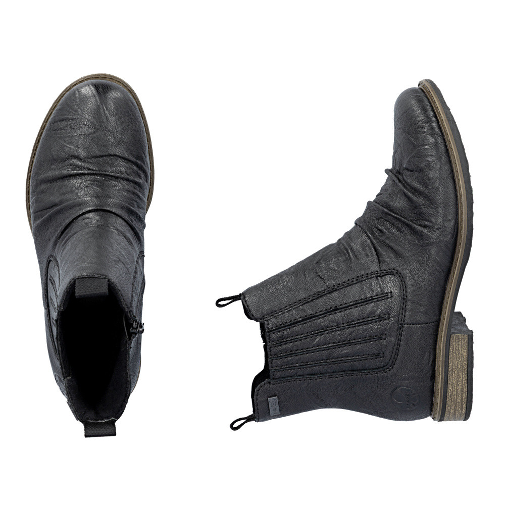 detail Dámská kotníková obuv RIEKER 74855-00 černá W5