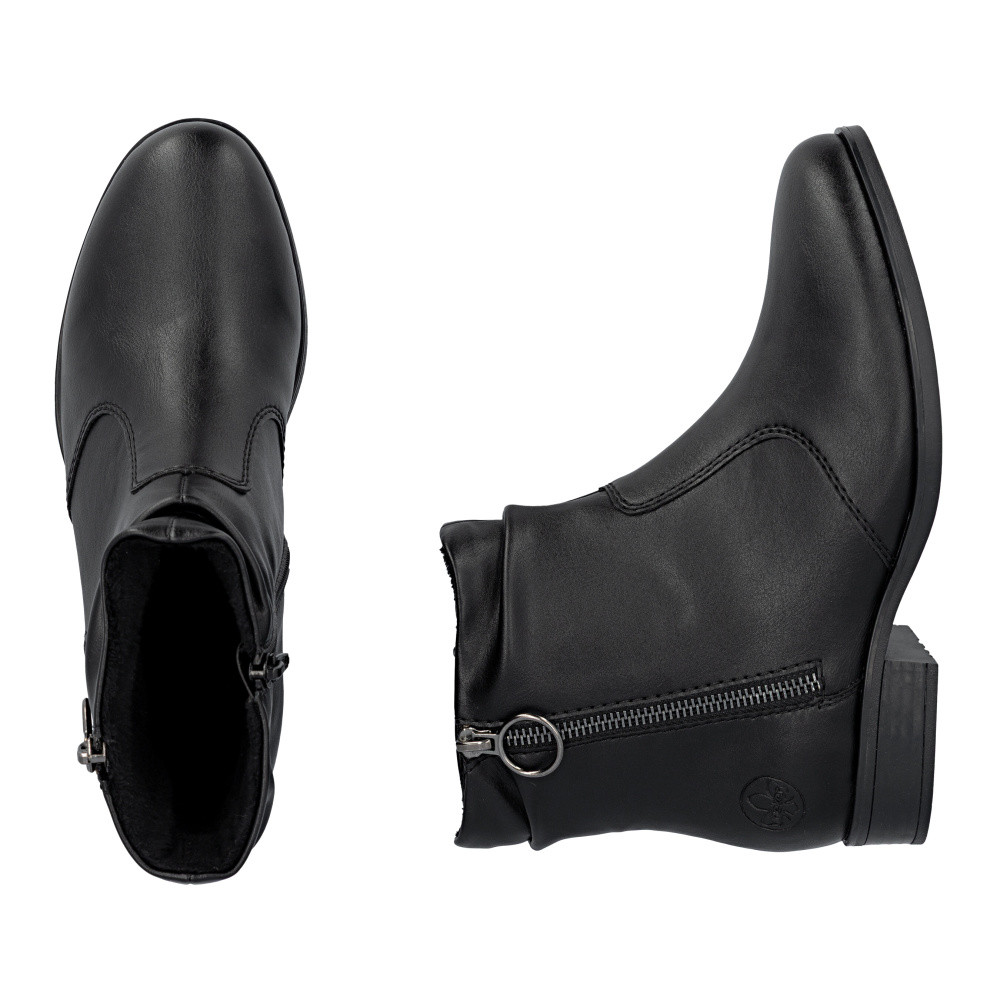 detail Dámská kotníková obuv RIEKER 77041-00 černá W5