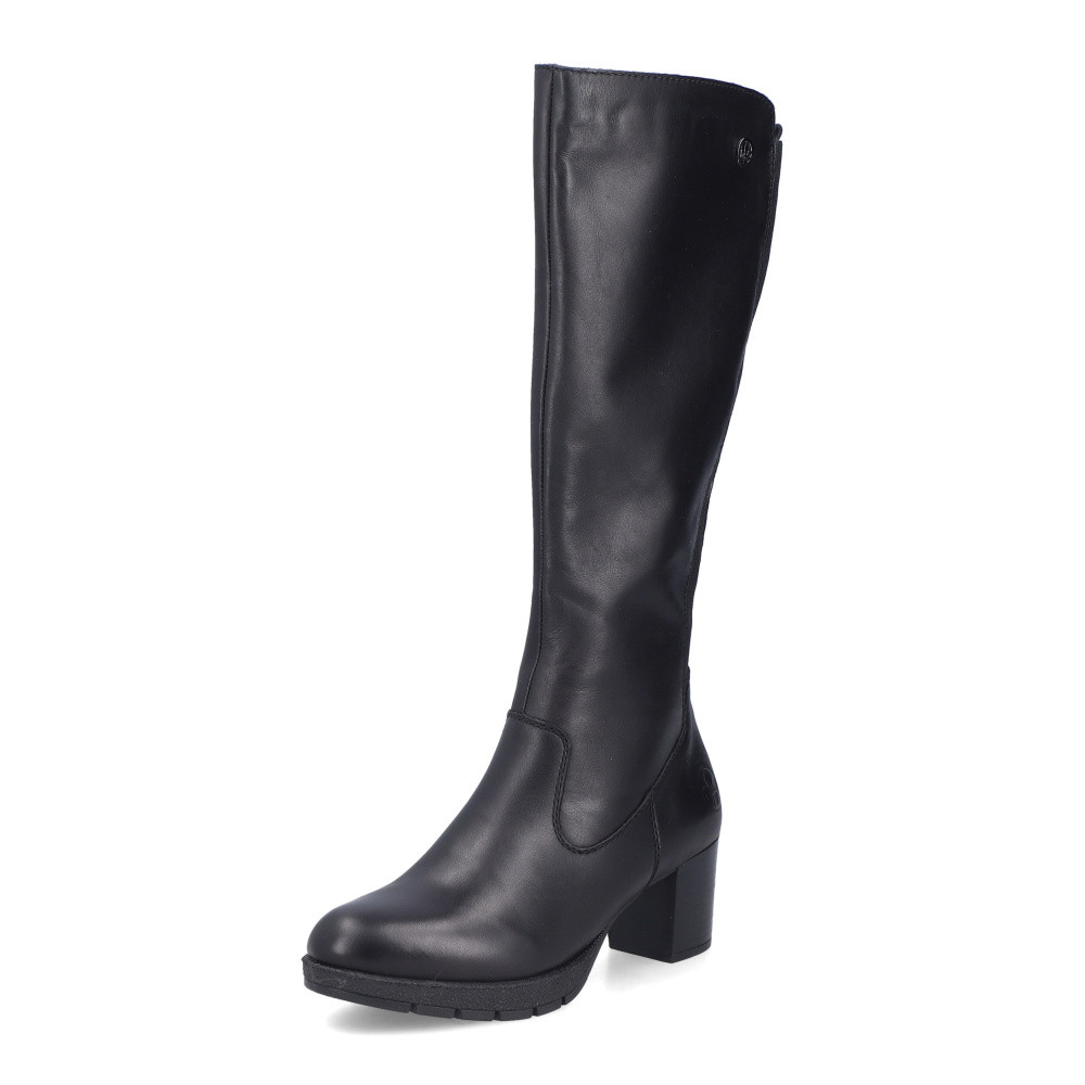 detail Dámské kozačky RIEKER 77684-00 černá W5