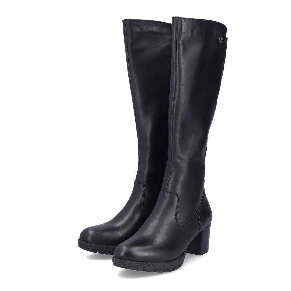 detail Dámské kozačky RIEKER 77684-00 černá W5