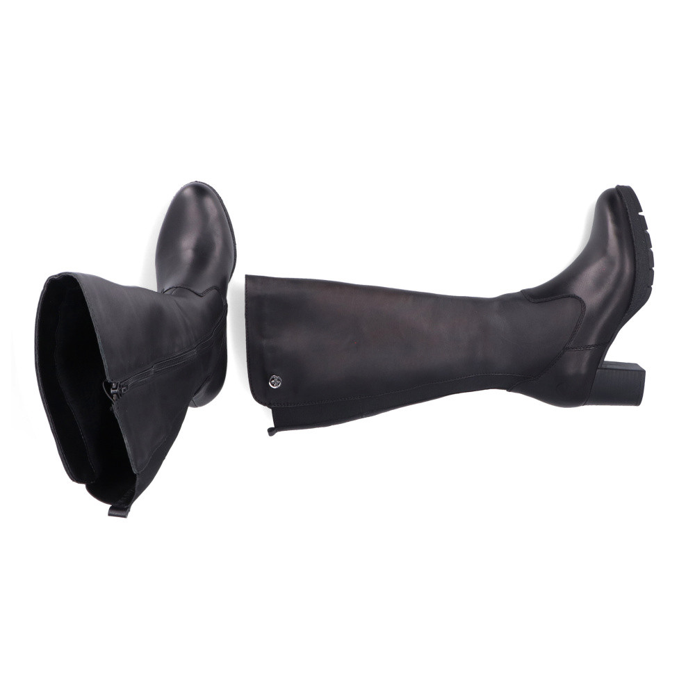 detail Dámské kozačky RIEKER 77684-00 černá W5