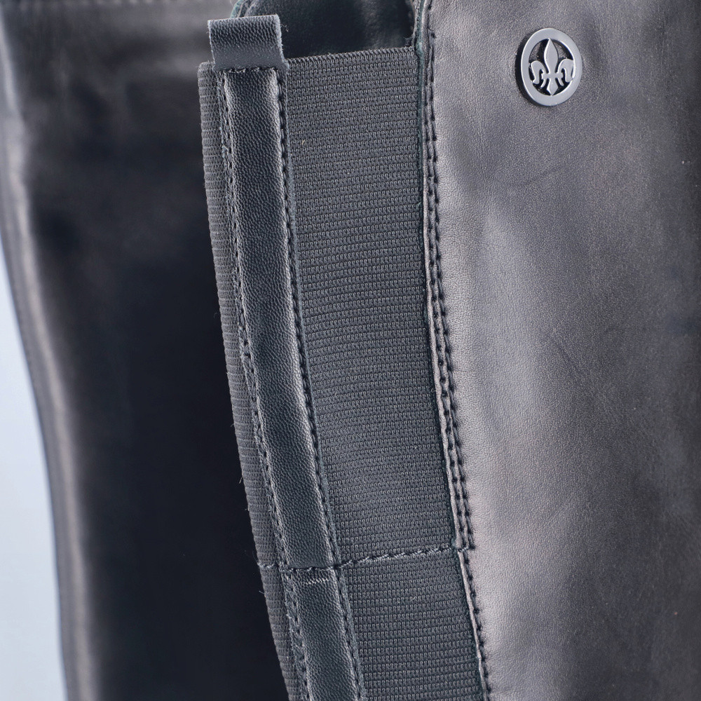 detail Dámské kozačky RIEKER 77684-00 černá W5