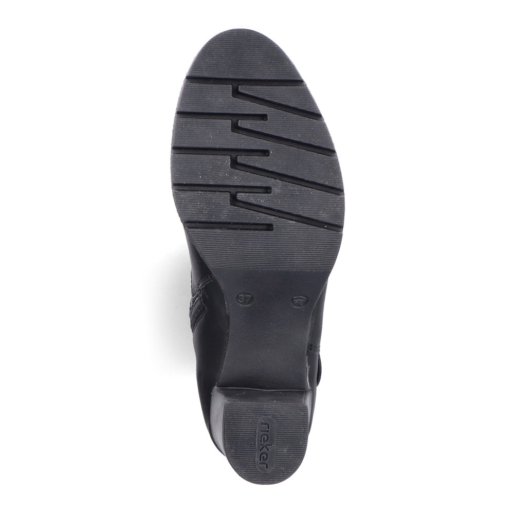 detail Dámské kozačky RIEKER 77690-00 černá W5