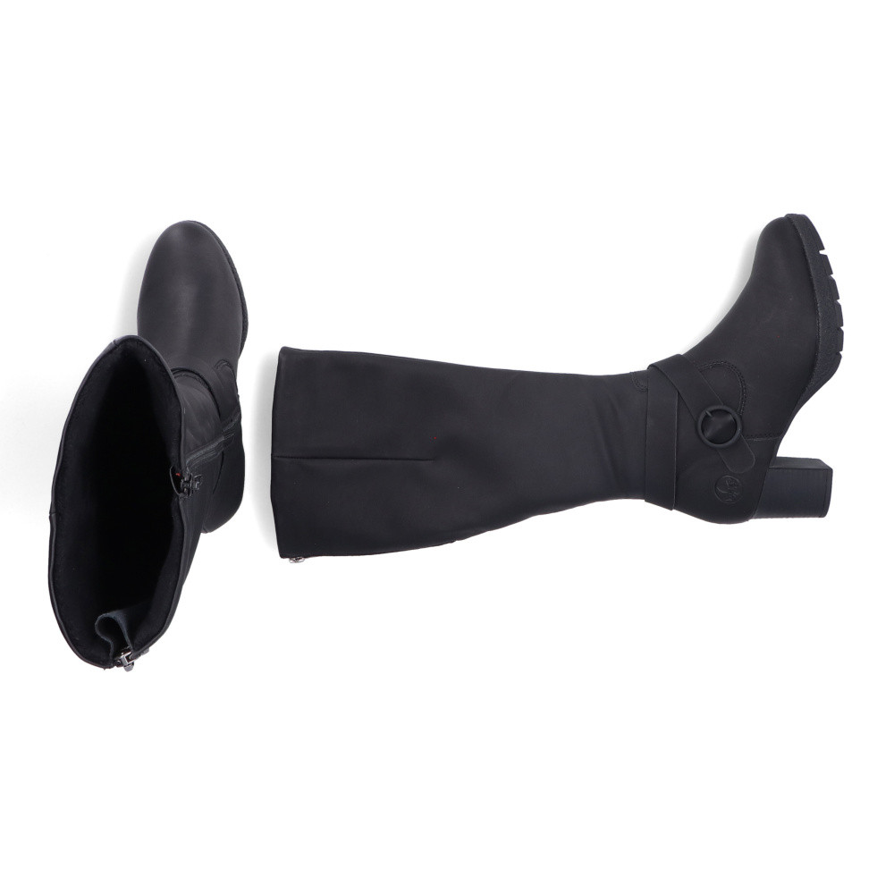 detail Dámské kozačky RIEKER 77690-00 černá W5