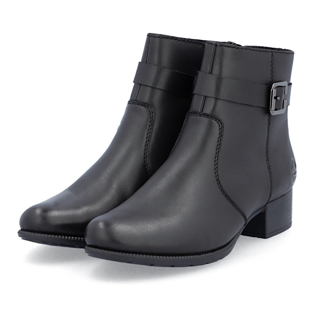 detail Dámská kotníková obuv RIEKER 78664-00 černá W5