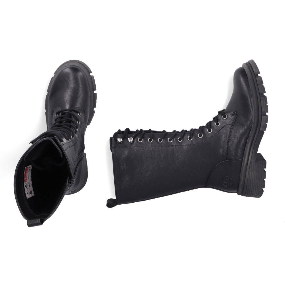 detail Dámské kozačky RIEKER 91440-00 černá W5