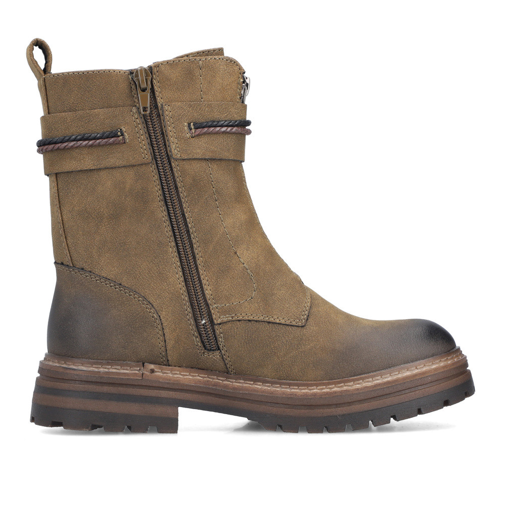 detail Dámská kotníková obuv RIEKER 93068-54 zelená W5