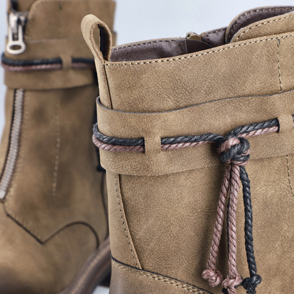 detail Dámská kotníková obuv RIEKER 93068-54 zelená W5