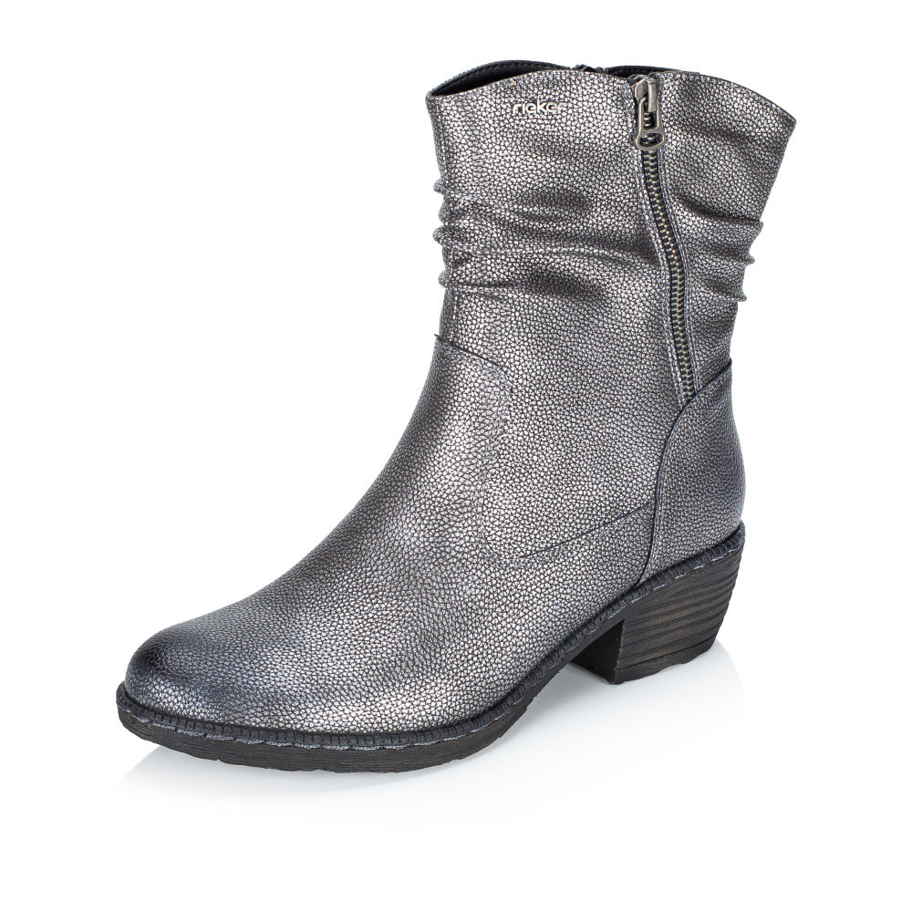 detail Dámská kotníková obuv RIEKER 93760-90 šedá W5