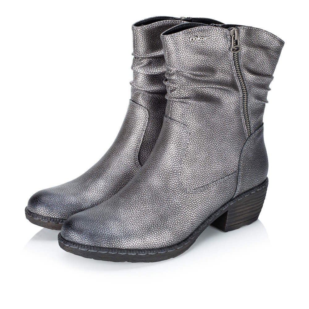 detail Dámská kotníková obuv RIEKER 93760-90 šedá W5