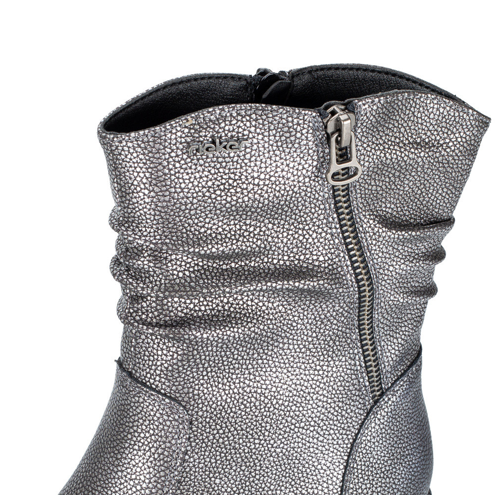 detail Dámská kotníková obuv RIEKER 93760-90 šedá W5