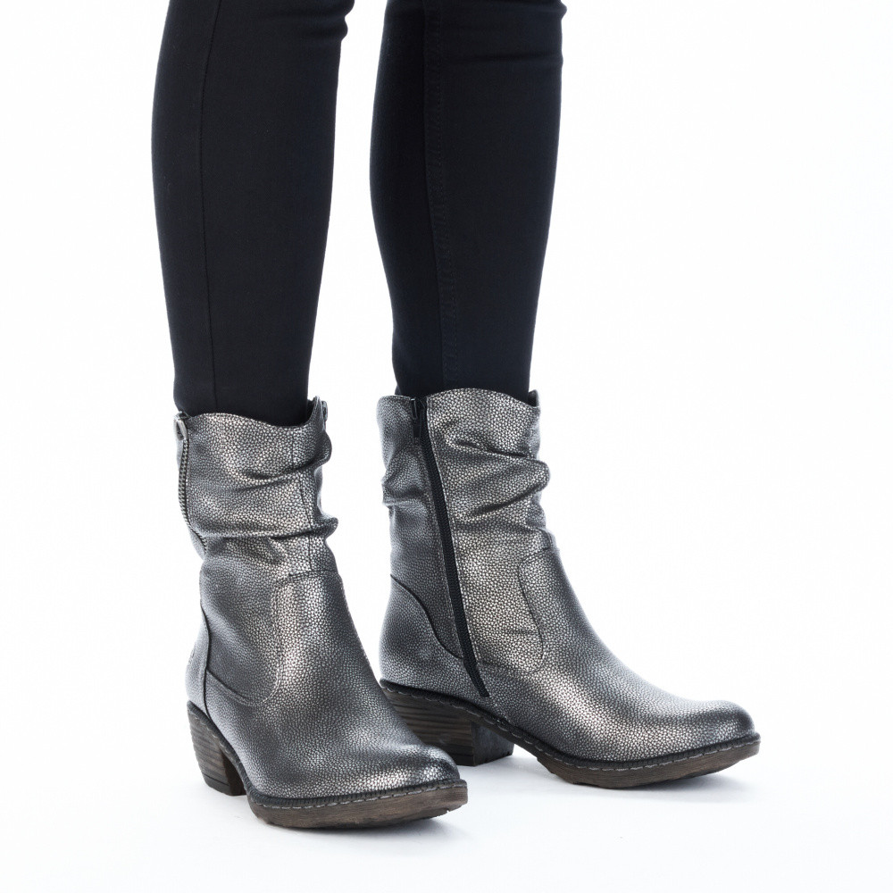 detail Dámská kotníková obuv RIEKER 93760-90 šedá W5