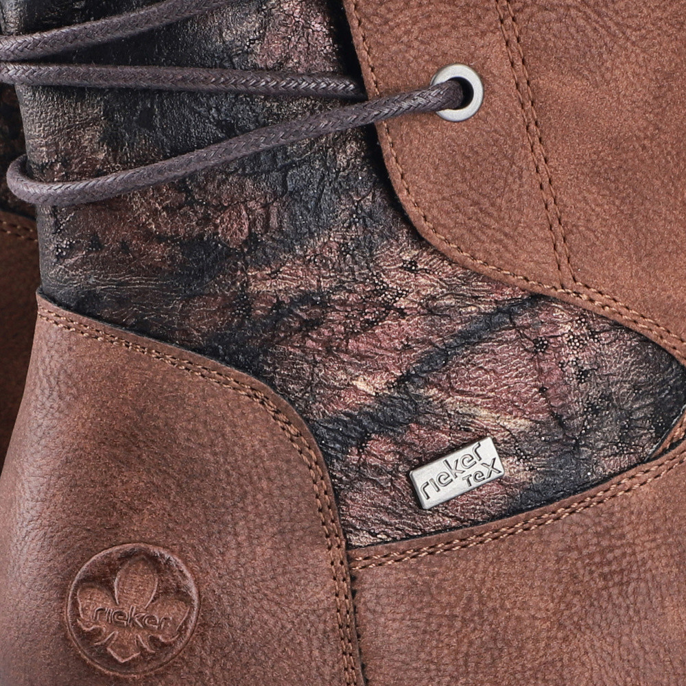 detail Dámské kozačky RIEKER 94693-24 hnědá W5