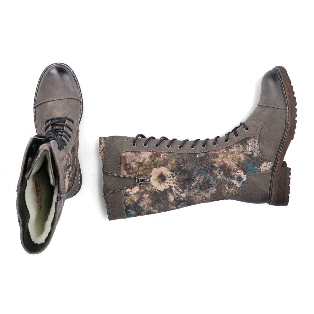 detail Dámské kozačky RIEKER 94731-90 šedá W5