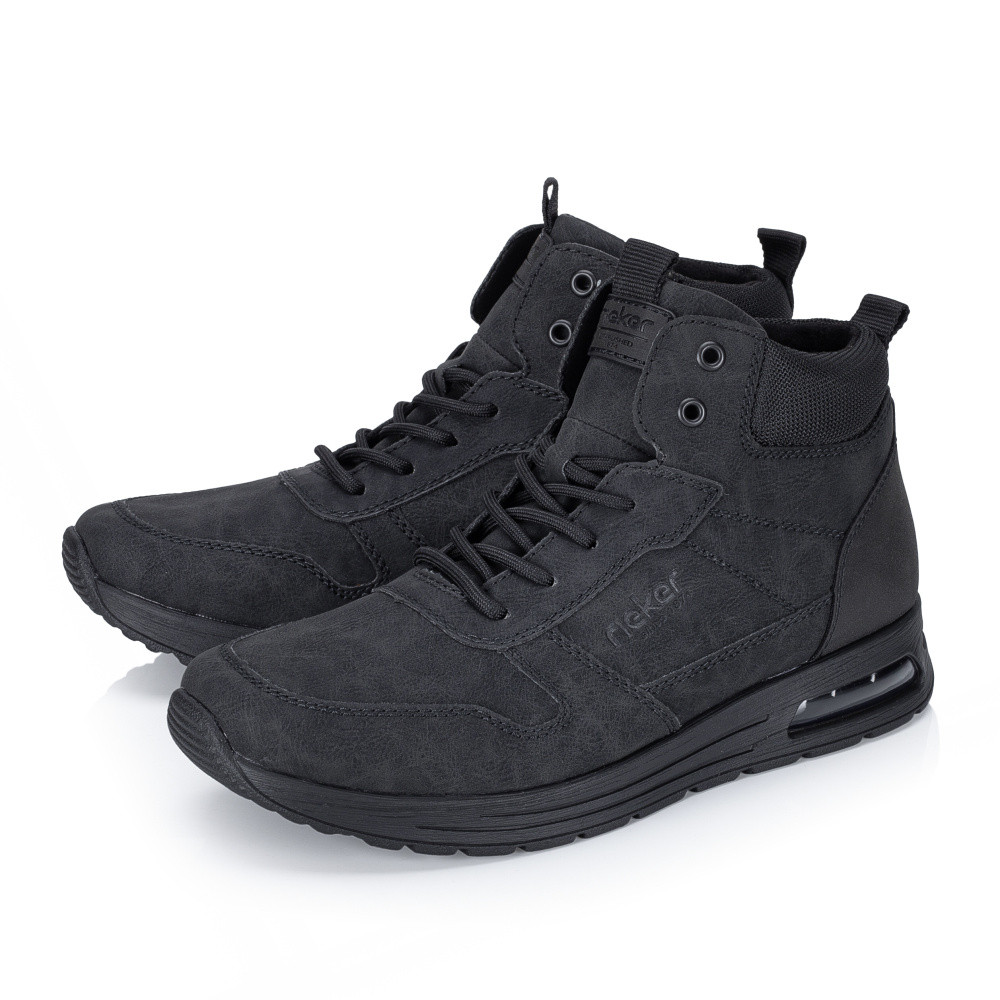 detail Pánska členková obuv RIEKER B1024-00 čierna W5