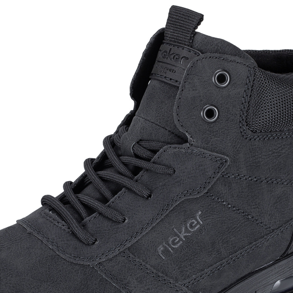 detail Pánska členková obuv RIEKER B1024-00 čierna W5