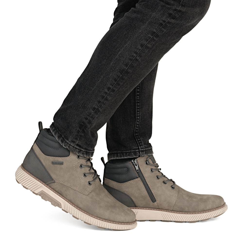 detail Pánská kotníková obuv RIEKER B3302-25 hnědá W5