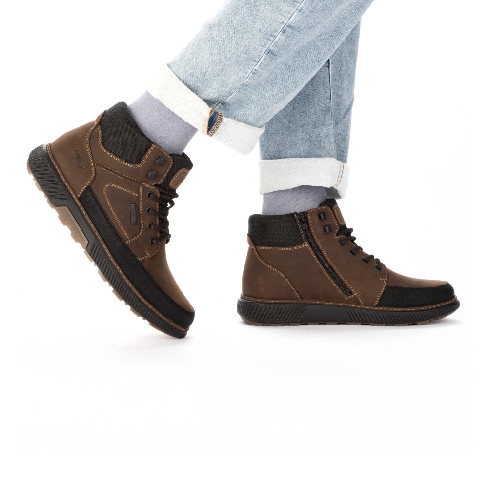 detail Pánská kotníková obuv RIEKER B3331-22 hnědá W5