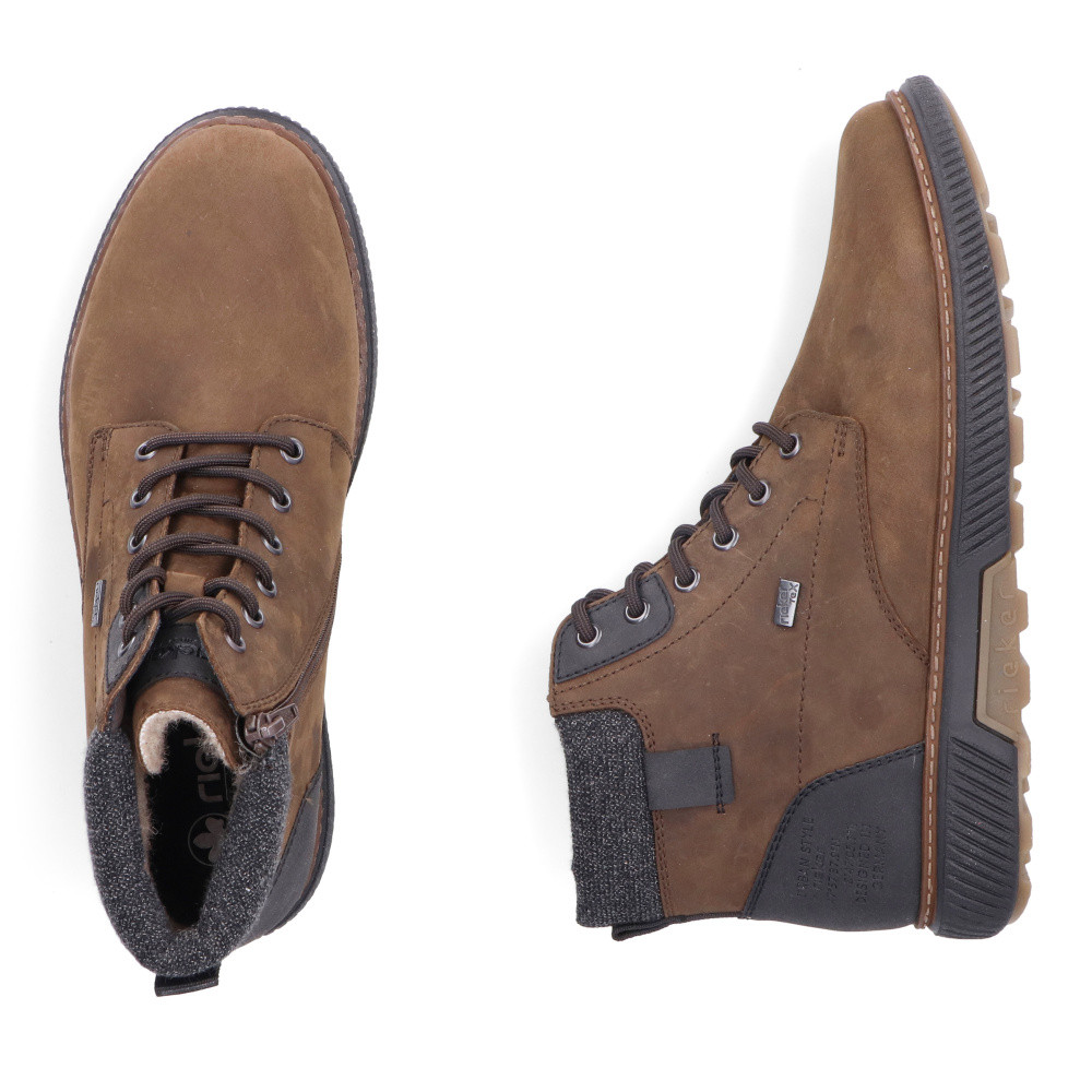 detail Pánská kotníková obuv RIEKER B3343-26 hnědá W5