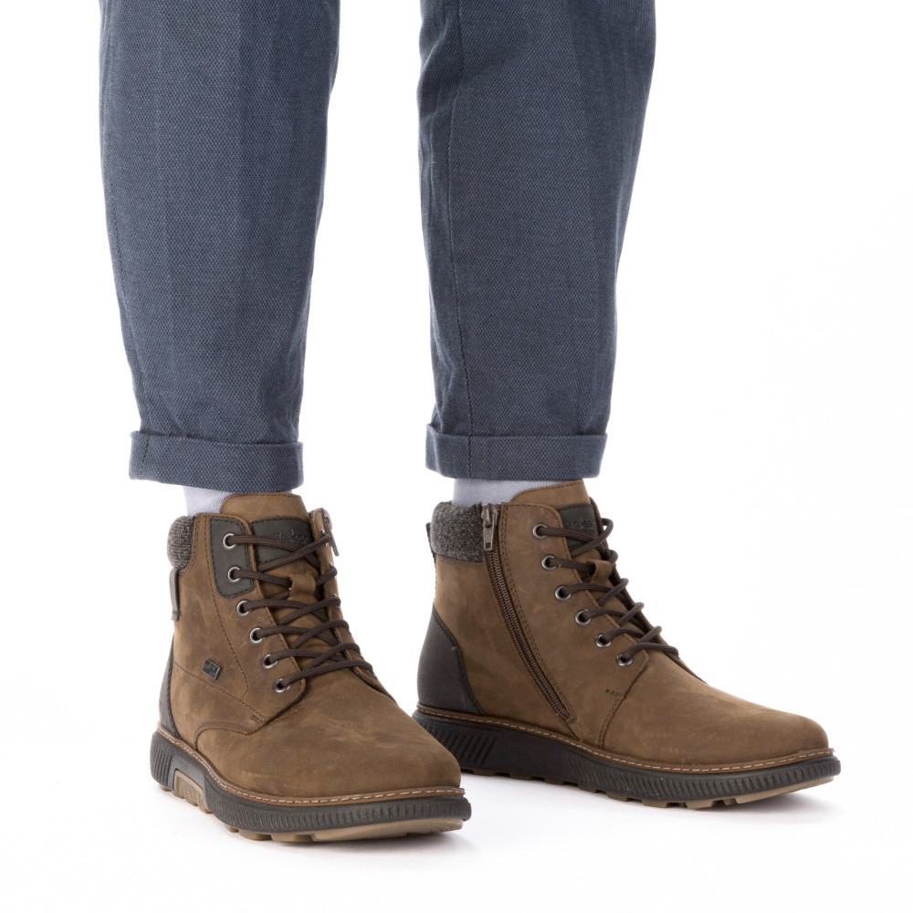 detail Pánská kotníková obuv RIEKER B3343-26 hnědá W5